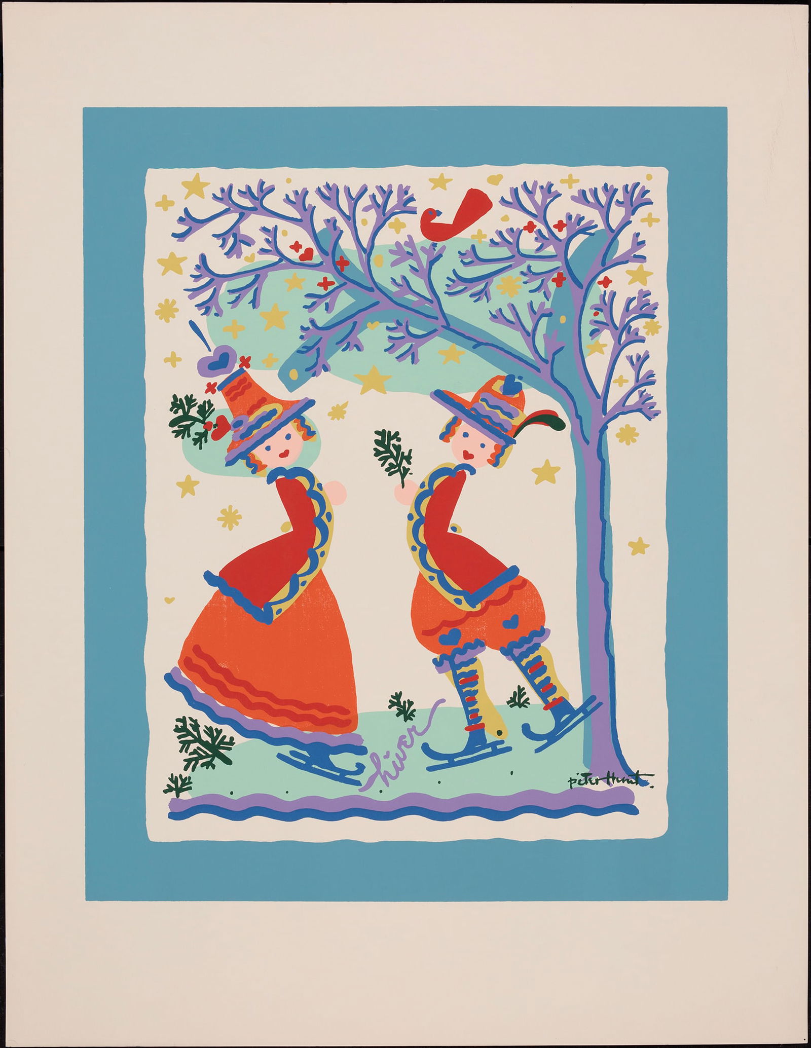 Peter Hunt, Set of the "Four Seasons" prints, 4 serigraphs (1 of 4)