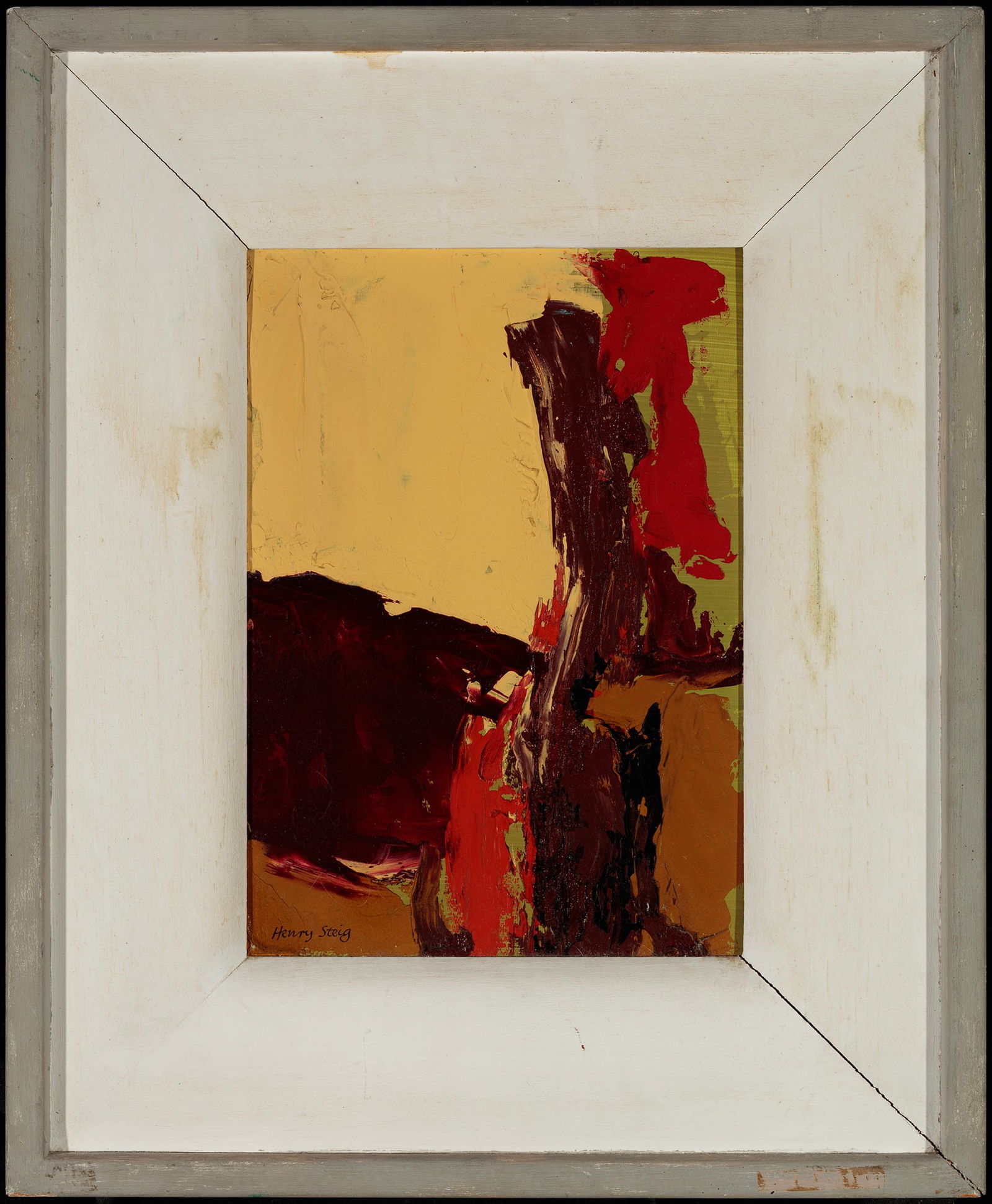 Henry Steig, Oil Abstraction, Oil on panel (1 of 1)