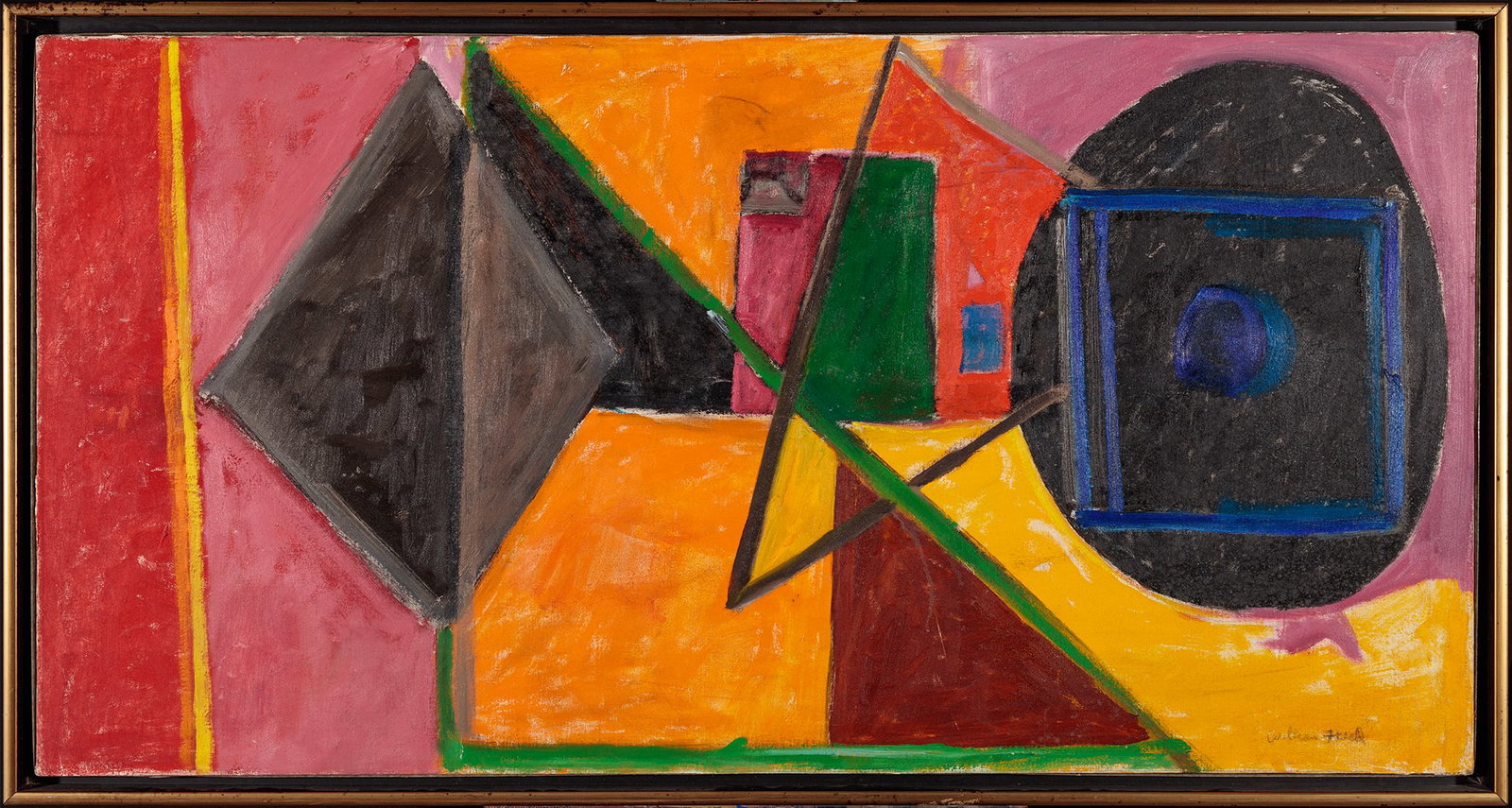 William Freed, Primary Geometric, Oil on canvas (1 of 2)