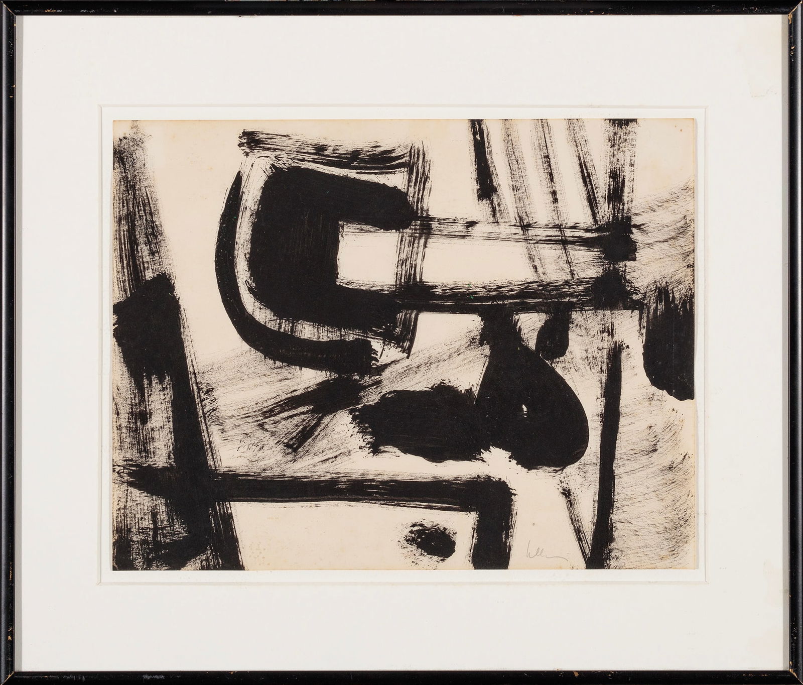 Lillian Orlowsky, Untitled (Black and White), Ink on paper (1 of 2)