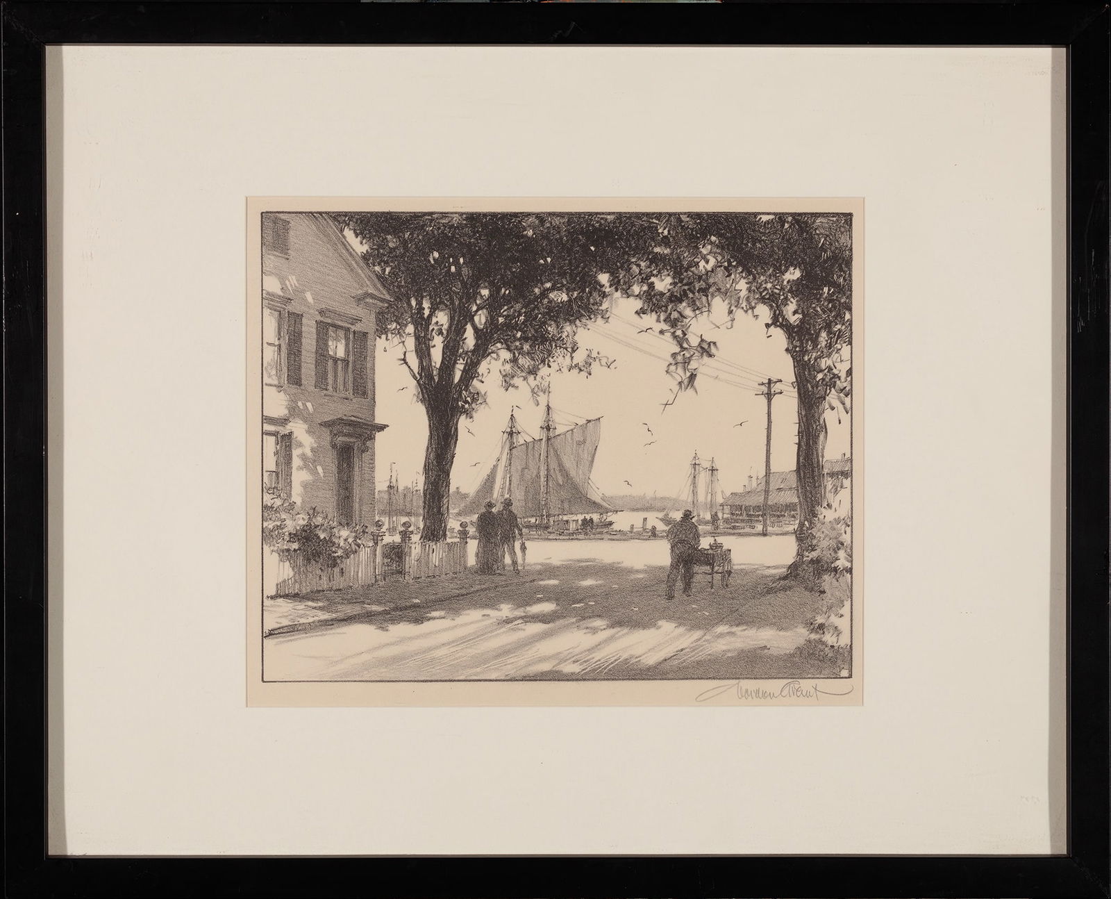 Gordon Grant, Arching Elms, Lithograph (1 of 2)