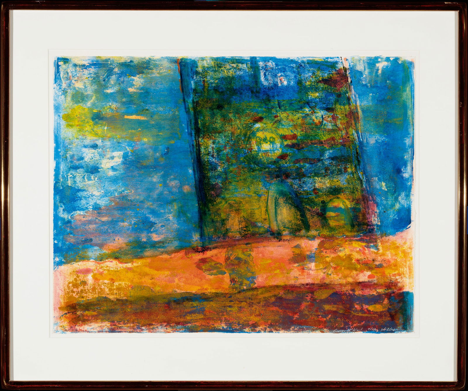 George McNeil, Untitled, Colored lithograph (1 of 1)