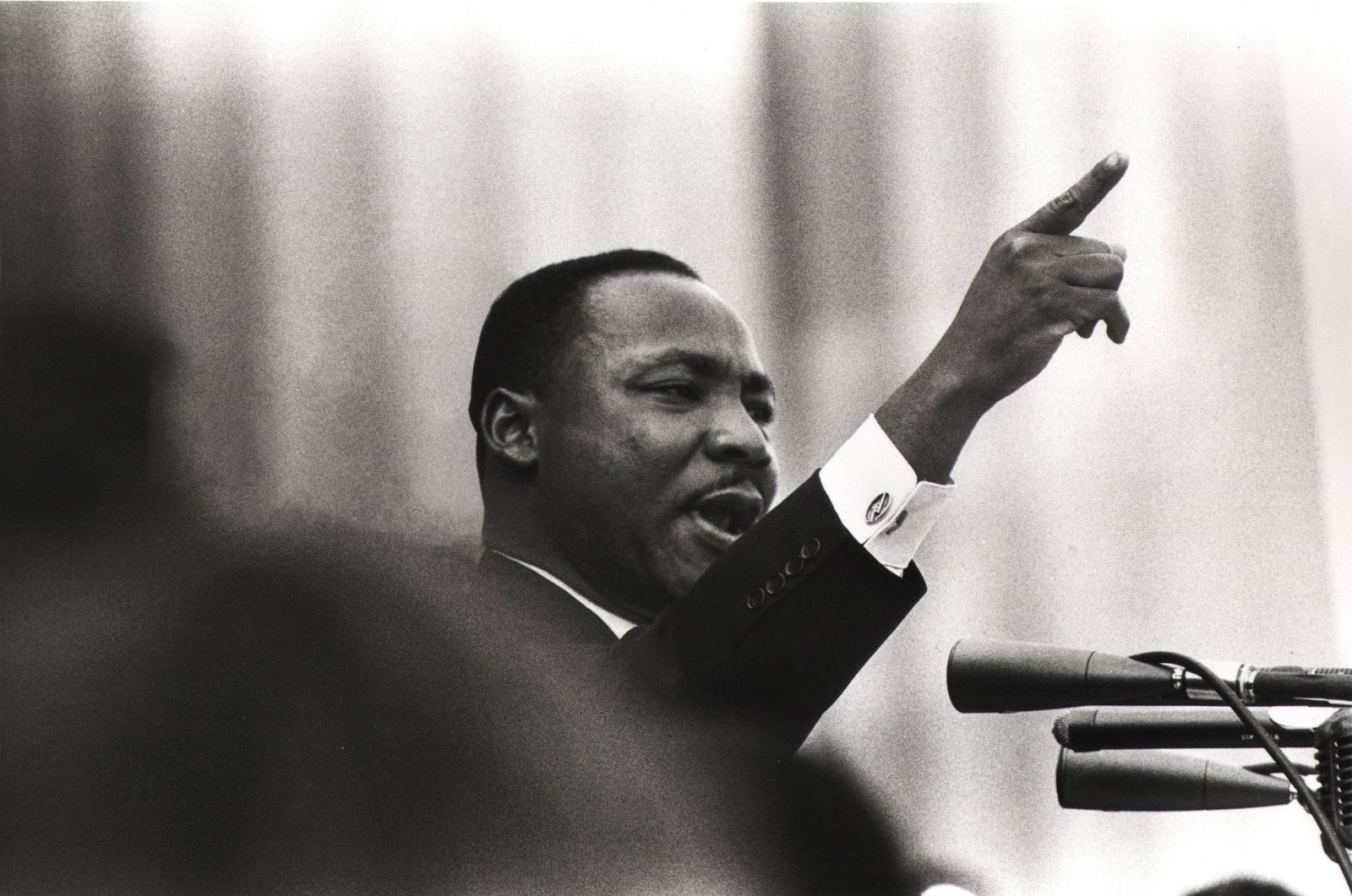 Flip Schulke, Martin Luther King Jr., 1963: Flip Schulke, Martin Luther King Jr., 1963, Vintage gelatin silver print, 11" x 14". Artist's credit affixed to verso. One of the nationÂ’s premier photojournalists, Flip Schulke spent decades chro