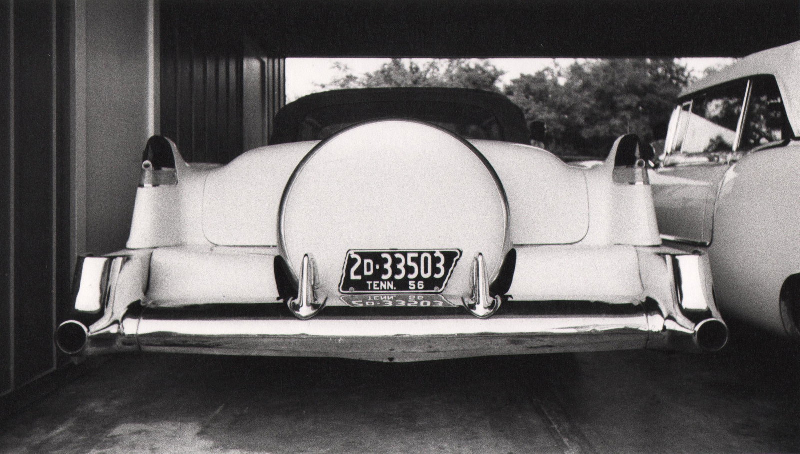 Alfred Wertheimer, Elvis Presley: Alfred Wertheimer, Elvis Presley's Cadillac, 1956, Vintage gelatin silver print, 11" x 14". Signed in pencil on verso. Artist's credit stamped on verso. Topix credit stamped on verso. "PRESLEY, Elvis"