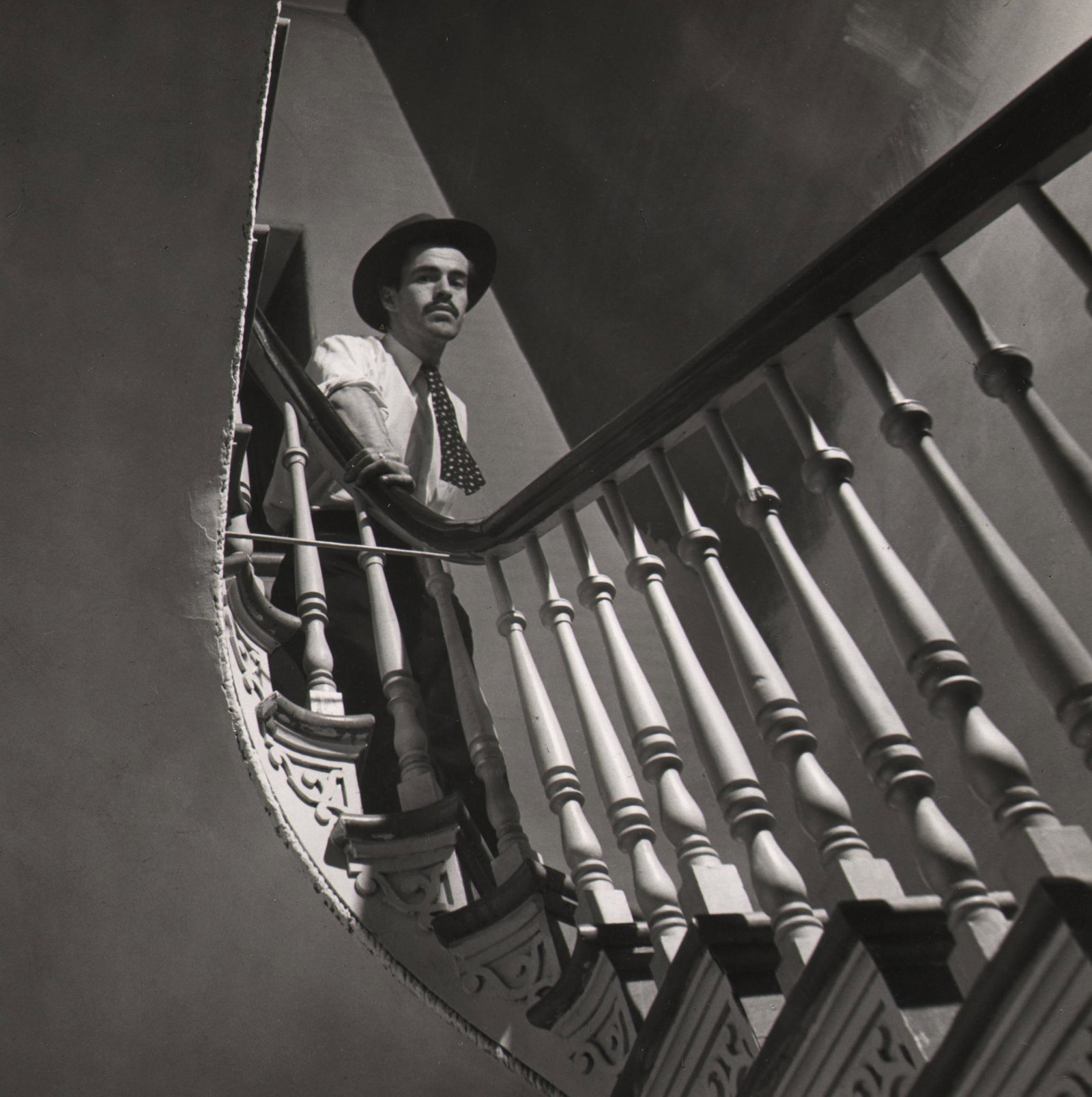 Page Toles, Artist William McCraw, 1940s: Page Toles, Artist William McCraw, 1940s, Vintage gelatin silver print, 10" x 8". Artist's credit stamped on verso. Subject identified in pencil along with "Frame them in," "Minicam," and "6" square".
