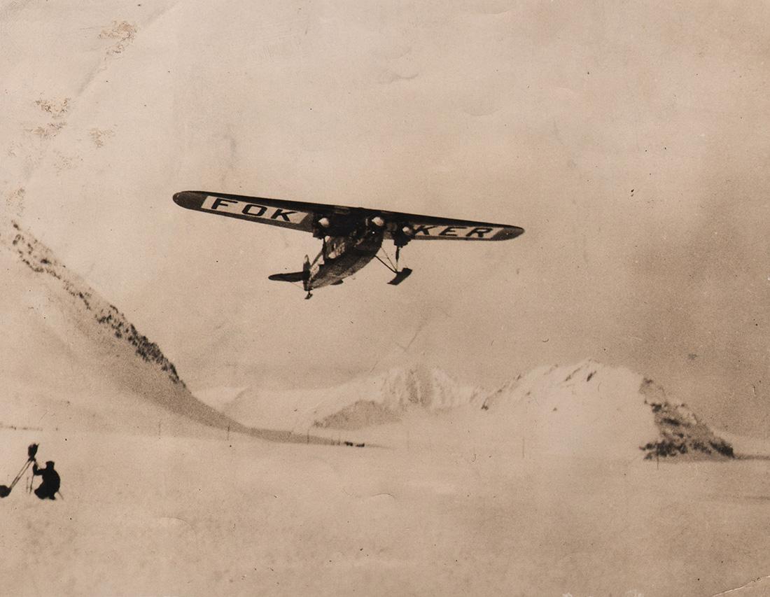Anonymous, Comd. Byrd Starts for the North Pole, 1926: Anonymous, Commander Byrd Starts for the North Pole, 1926, Vintage gelatin silver print, 8" x 10". Typed caption affixed to verso. Notes in pen & pencil on verso. Date stamp on verso. Mansell Collecti
