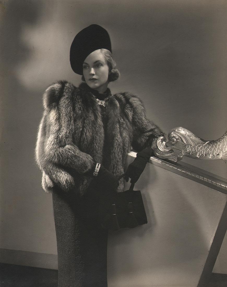 Lusha Nelson, Babs Lee Vogue Beauty Editor, 1937: Lusha Nelson, Babs Lee, Vogue Beauty Editor, 1937, Vintage gelatin silver print, 10" x 8". Artist's credit stamped on verso. Conde Nast stamps on verso with model and date in pencil. Numbered in penci