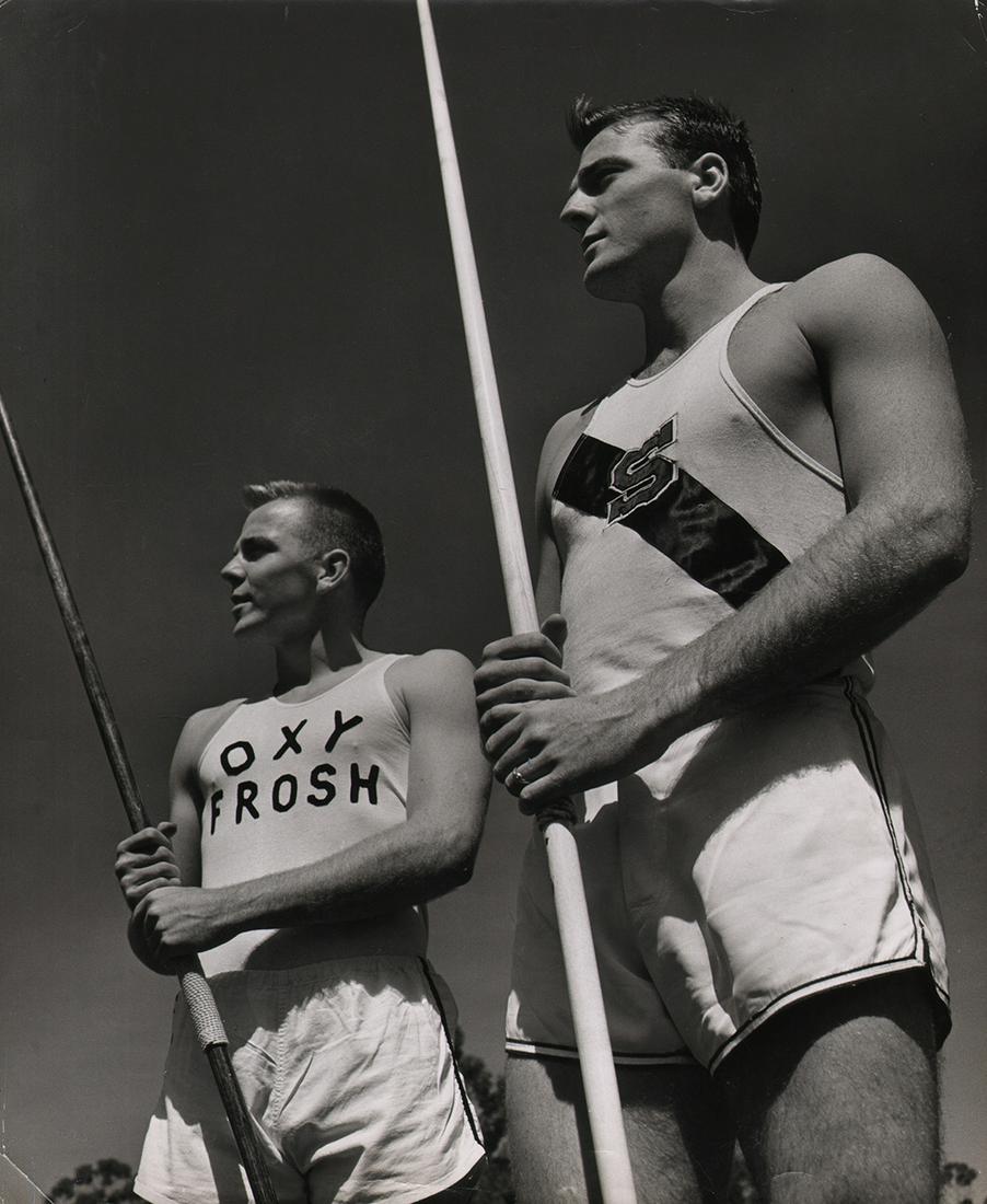Loomis Dean, Athletes for LIFE Magazine, 1953: Loomis Dean, Athletes for LIFE Magazine, 1953, Vintage gelatin silver print, 13" x 10.5". Artist's credit for LIFE stamped on verso. LIFE "Reproduction Forbidden" stamp on verso. Date and number stamp