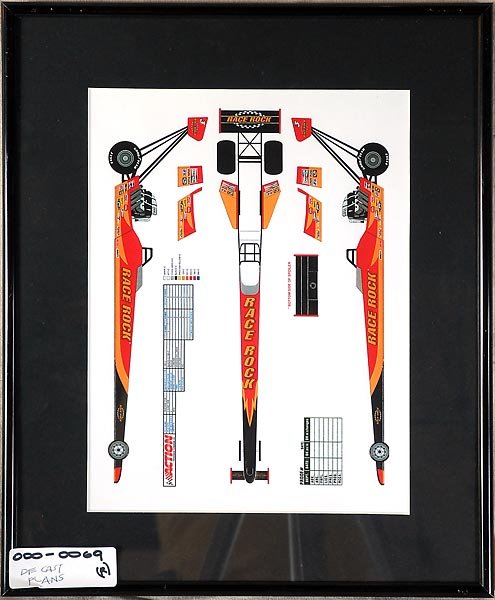 Race Rock Dragster Die Cast Plans Artwork