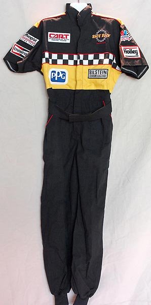 Race Rock Racing Team Cart Black Crewsuit