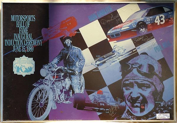 Motorsports Hall Of Fame Framed Art Autographed