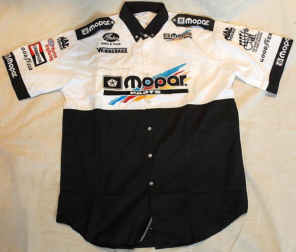 White & Black Mopar Parts Shirt
