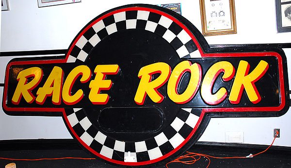 Original Exterior Race Rock Sign From Detroit