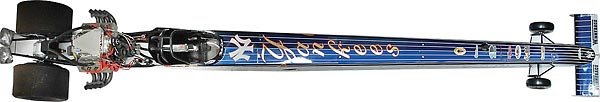 2001 Mike Dunn New York Yankee Top Fuel Dragster