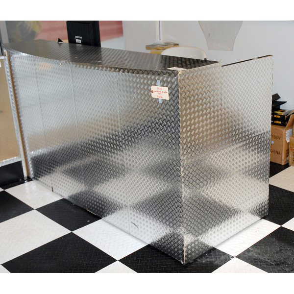 301 Faux Diamond Plate Reception Desk