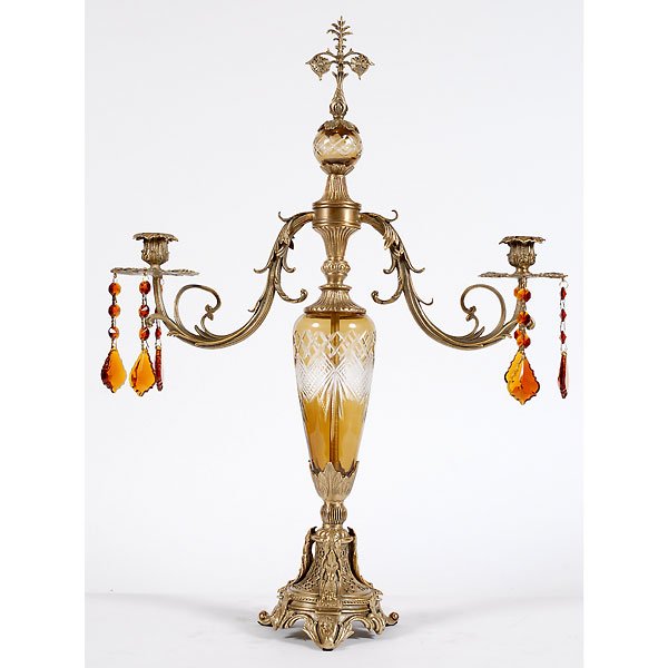Amber Candelabra Free Shipping