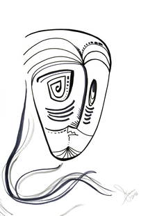 SIMONE FOO (b. 1994) Indigenous II, 2018: SIMONE FOO CHERN YEN b. Kuala Lumpur, 1994 INDIGENOUS II, 2018 Signed and dated (lower right) Ink pen on paper 83.5 cm x 58 cm ------------------- 胡祯嫣 