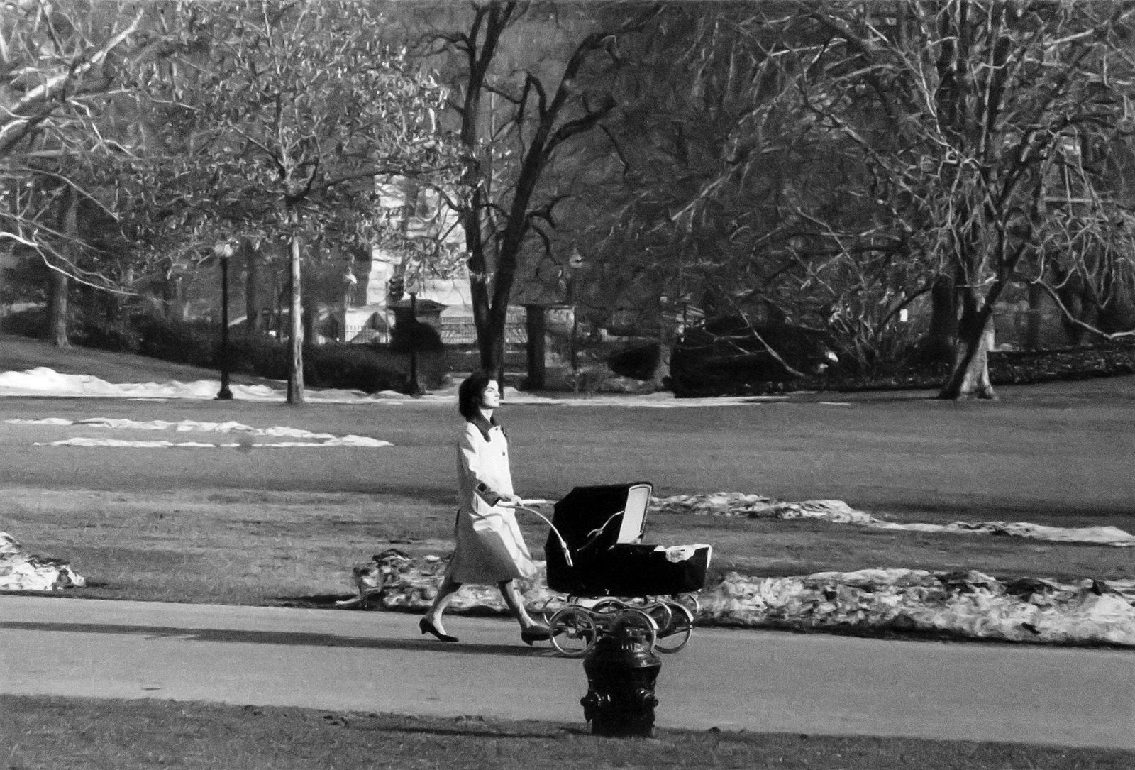 CORNELL CAPA Jackie Kennedy, The White House, 1961: CORNELL CAPA (1918-2008) JACKIE KENNEDY, THE WHITE HOUSE, 1961 GELATIN silver print printed later; 11 7/8 x 16 7/8 in. (paper), 16 x 20 in. (sheet); initialed, titled, dated on label affixed verso; Co