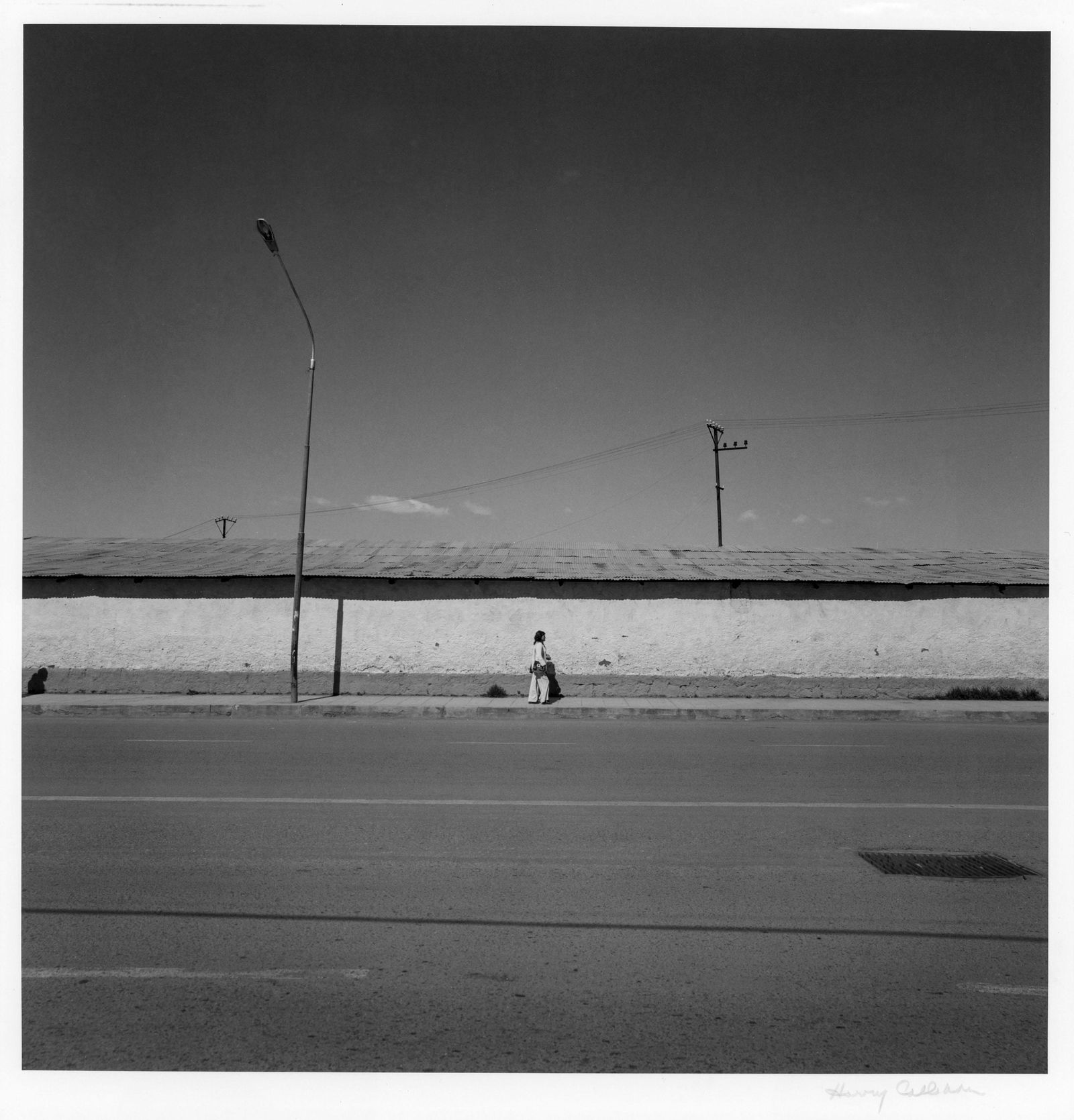 HARRY CALLAHAN Cuzco, Peru, 1974: HARRY CALLAHAN (1912-1999) CUZCO, PERU, 1974 vintage gelatin silver print, printed c. 1975; 10 x 9 7/8 in. (image), 12 x 11 in. (sheet); signed recto in pencil, signed verso in pencil; Condition: Exce