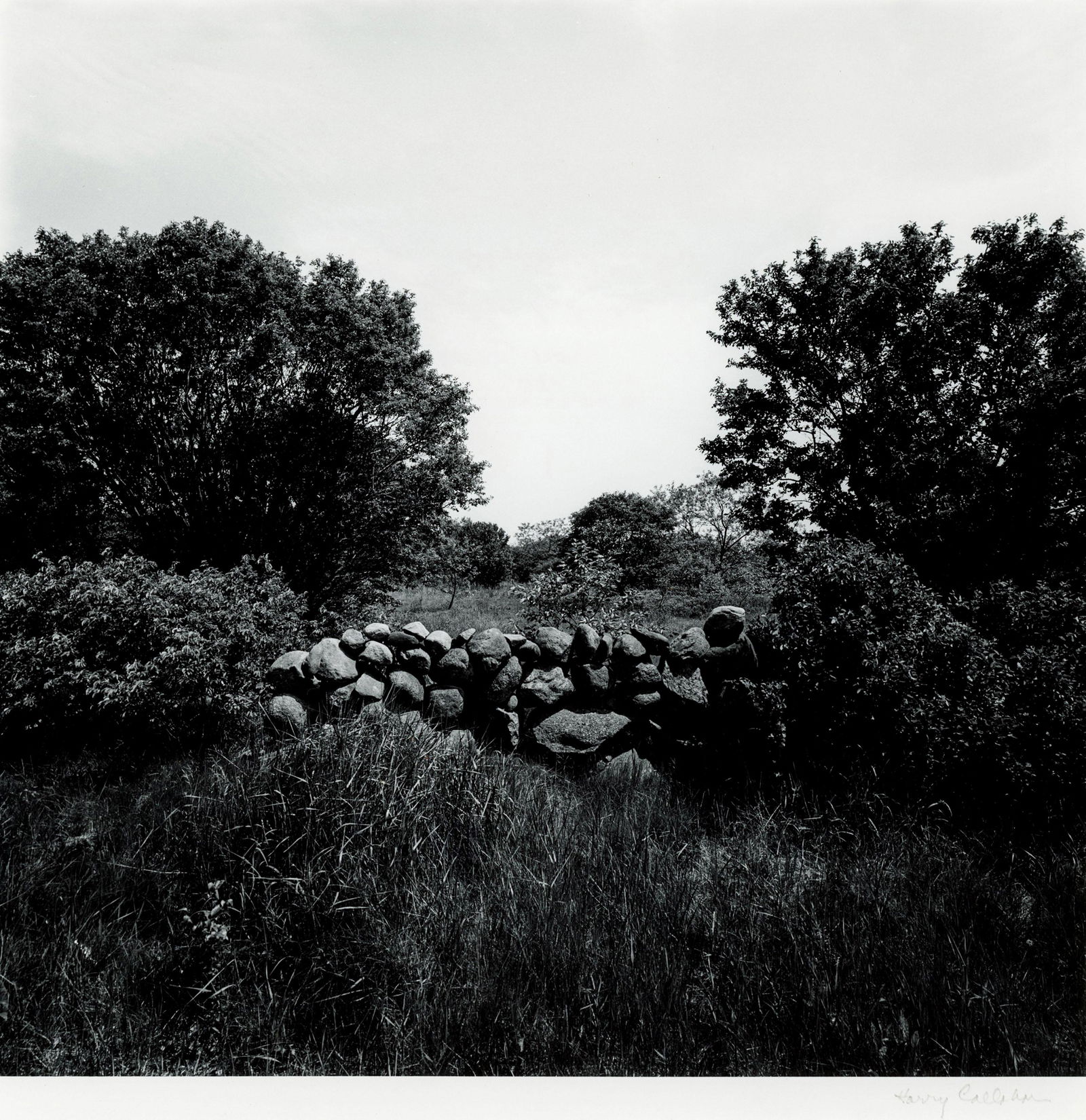 HARRY CALLAHAN Providence, c. 1969: HARRY CALLAHAN (1912-1999), PROVIDENCE, c. 1969 gelatin silver print, printed c. 1975; 9 3/4 x 9 3/4 in. (image) 12 x 11 in. (sheet); signed recto, lower right in pencil; Condition: Excellent, with 3