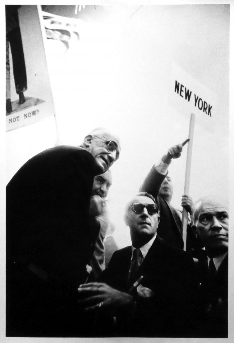 Democratic National Convention, 1960: Lot 9. Cornell Capa (1918-2008) Democratic National Convention, 1960 gelatin silver print, printed later; 18 7/8 x 12 5/8 in. (image), 20 x 16 in. (sheet); signed, titled, dated on label affixed verso