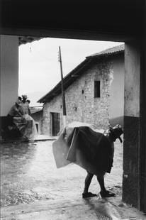 BERNARD PLOSSU, MEXICO, 1981: BERNARD PLOSSU (1945- ), MEXICO, 1981 gelatin silver print, 11 3/4 x 7 3/4 in.(image), 11 x 14 in. (sheet); signed, titled, dated with notations verso in pencil. Condition: Excellent. BPL-0007 Man