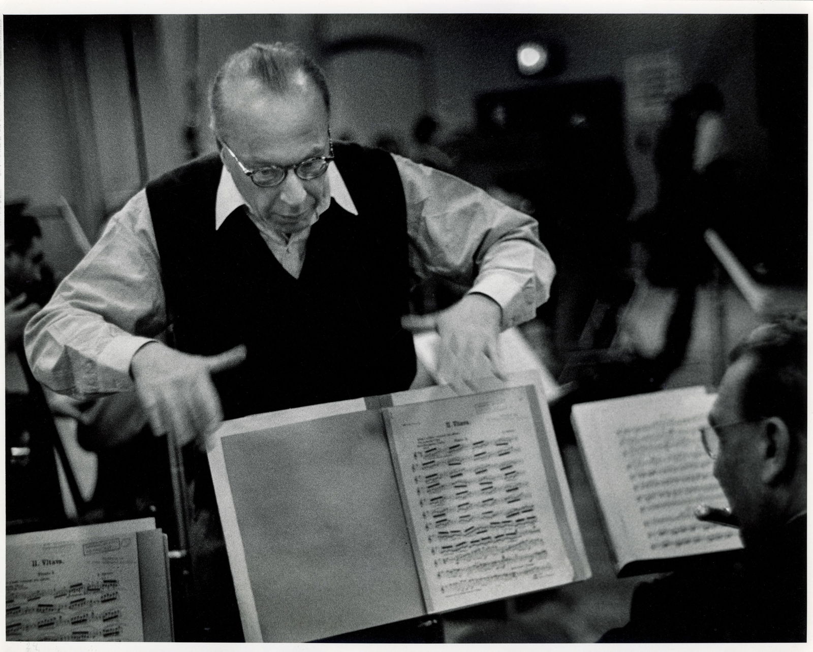 W. EUGENE SMITH, IGOR STRAVINSKY, 1951: W. EUGENE SMITH (1918-1978) IGOR STRAVINSKY, 1951, gelatin silver print, printed later, 10 1/2 x 13 3/8 in. (image); 11 x 14in. (sheet); estate stamp verso; Condition: Excellent; WES-0005. Portrait of