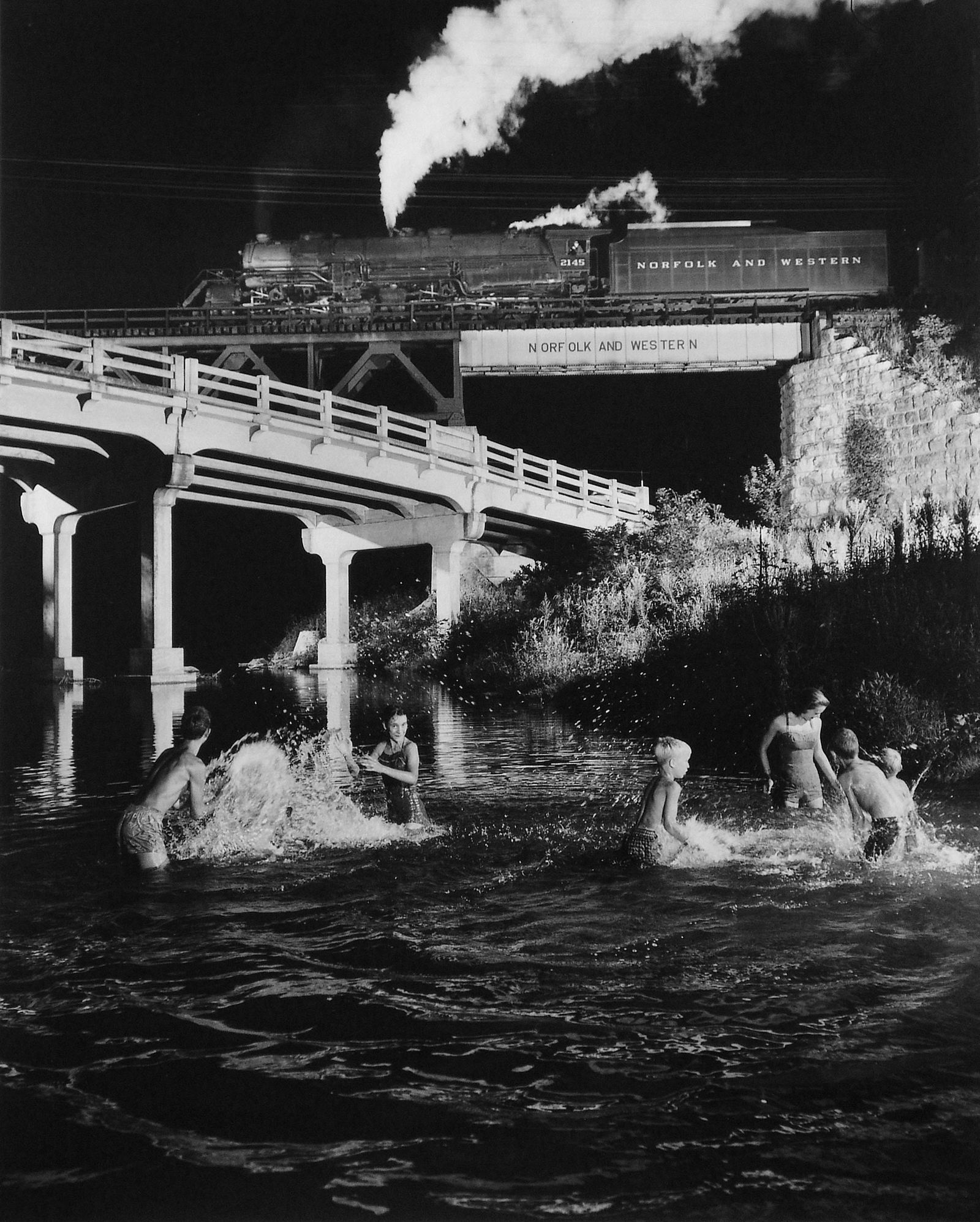 O. WINSTON LINK, HAWKSBILL CREEK SWIMMING HOLE, 1956 (1 of 1)