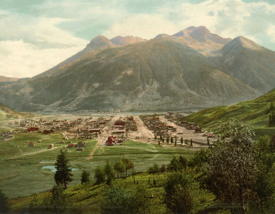 DETROIT PHOTOGRAPHIC CO,  SILVERTON AND SILVER MOUNTAIN COLORADO, 1901 (1 of 1)
