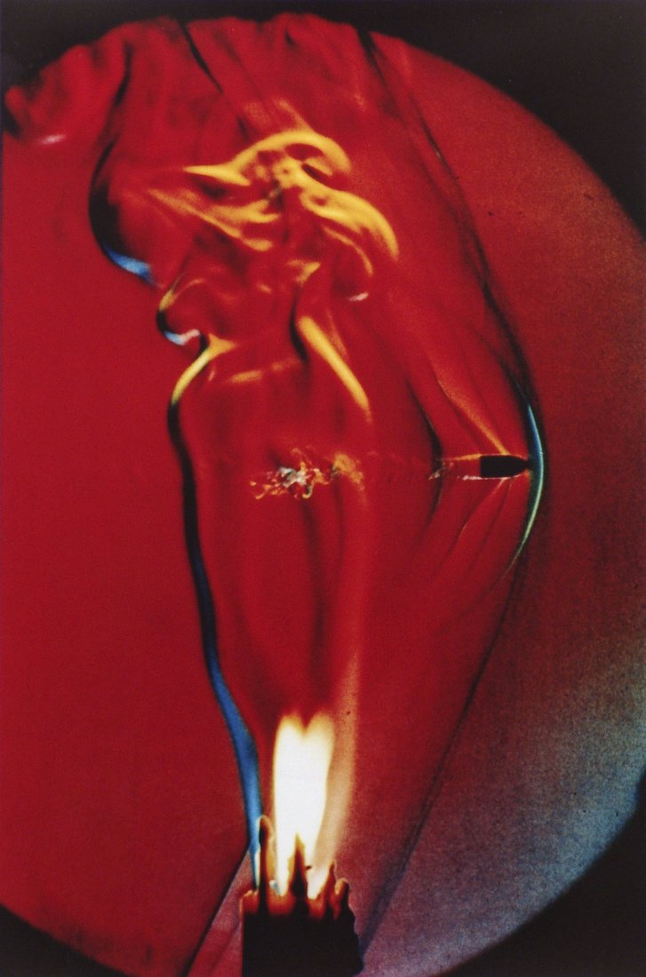 Harold Edgerton, Bullet Through Candle Flame, 1973 Auction
