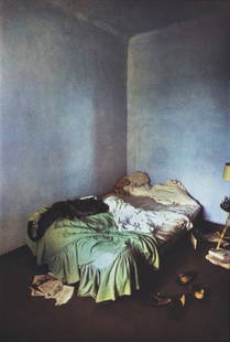 BERNARD PLOSSU, MEDITERRANEAN BEDROOM, 1972: BERNARD PLOSSU (1945-), MEDITERRANEAN BEDROOM, 1972 vintage color Fresson print; 10 x 14 3/4 in. (image), 20 x 24 in. (matted); from the portfolio Bernard Plossu, 1966-1981, color prints by Atelier