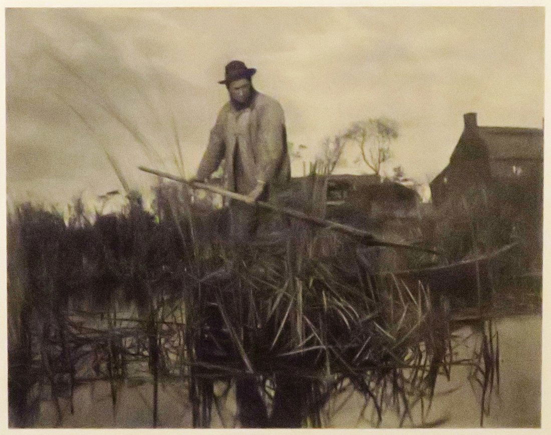 PETER HENRY EMERSON, CUTTING THE GLADDON, 1887 (1 of 1)