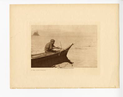 , Edward Sheriff Curtis, Five Vintage Photogravures, 1907-1928: EDWARD SHERIFF CURTIS (1868-1952) Five Vintage Photogravures from Volumes 2, 11, 18,19, 20 of The North American Indian, 1907-1928, image sizes vary, approx. dimensions 6.3 x 8.66 in. (plate); Title,