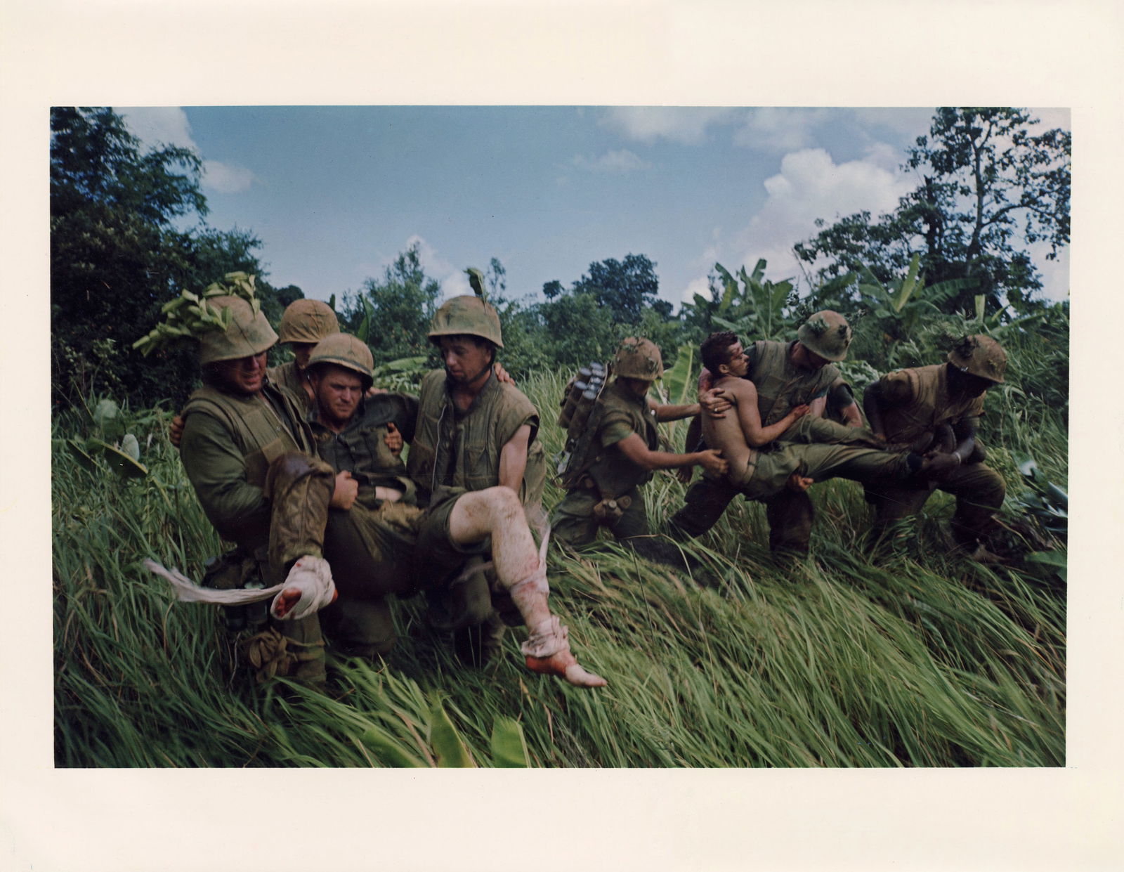 LARRY BURROWS, RECOVERY OF WOUNDED UNDER FIRE NEAR HILL 484, VIETNAM, 1966 (1 of 1)
