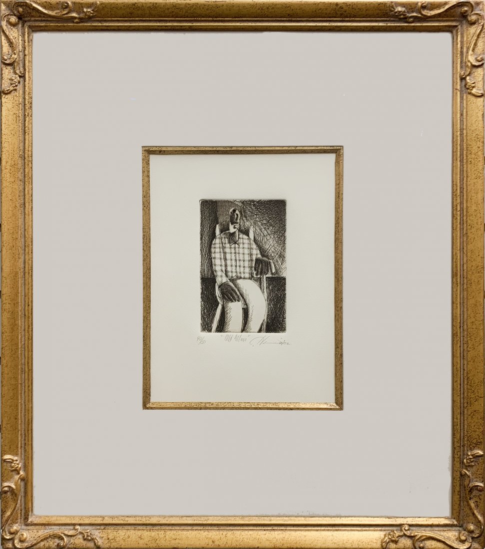 Joseph Holston Signed Limited Edition Etching 40/50 (1 of 3)