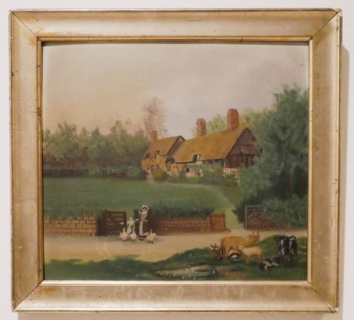 Vintage 19th Century School Oil on Board (1 of 2)