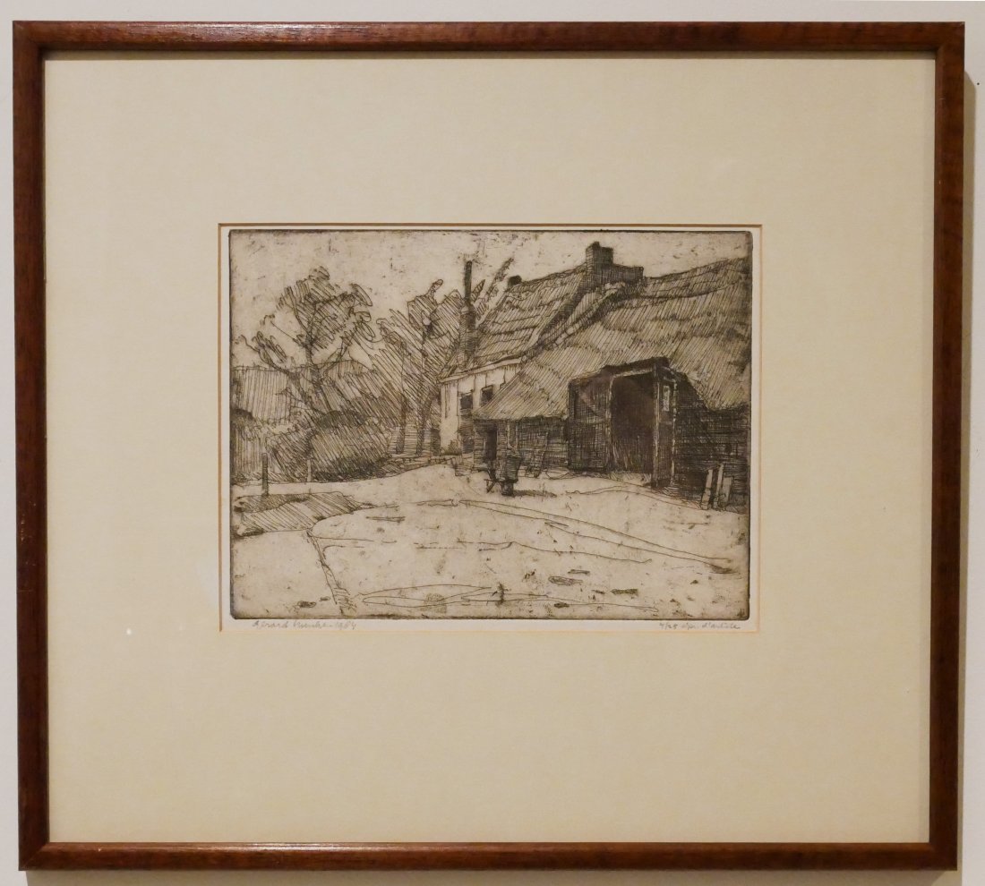 Limited Edition Etching on paper of a Country Landscape (1 of 4)