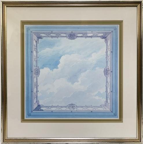 Frederick Crace Watercolor, Pen & Ink on Paper (1 of 3)