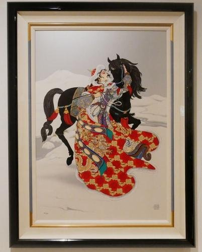 Limited Edition Large Chinese color lithograph (1 of 4)