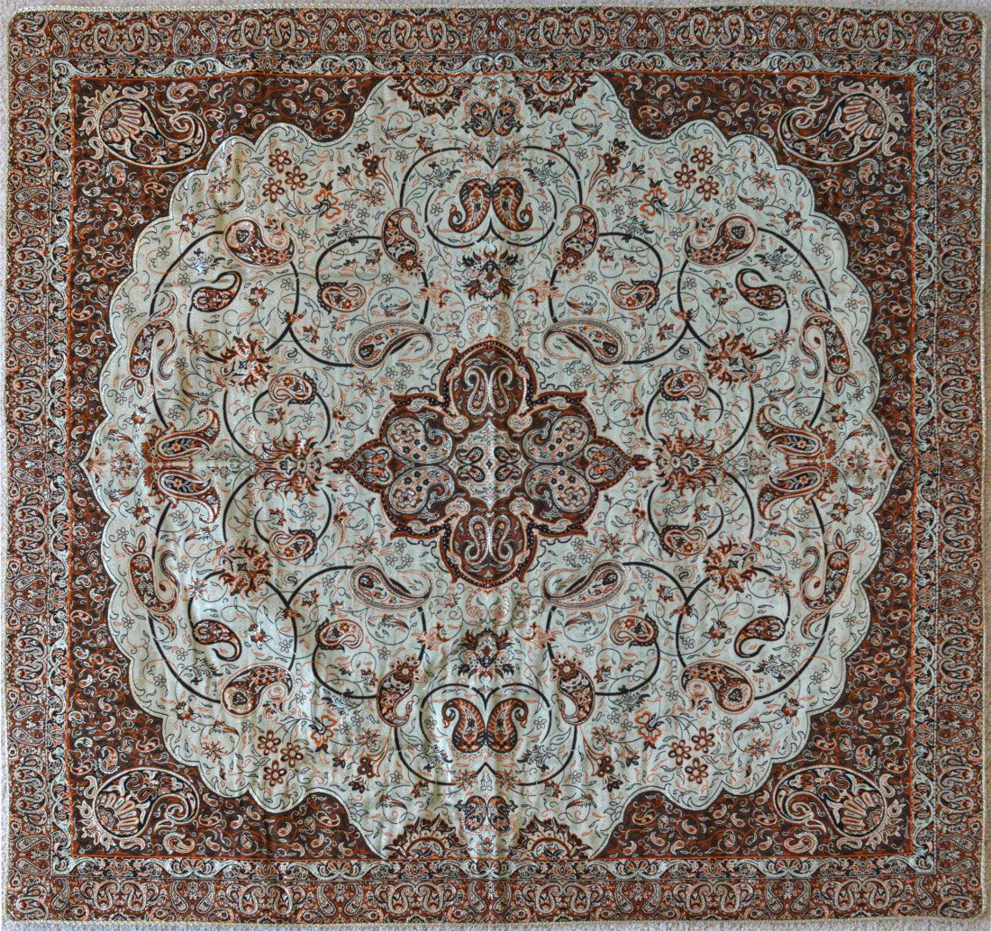 Persian Silk Termeh Tapestry Naghshe Jahan Design (1 of 3)