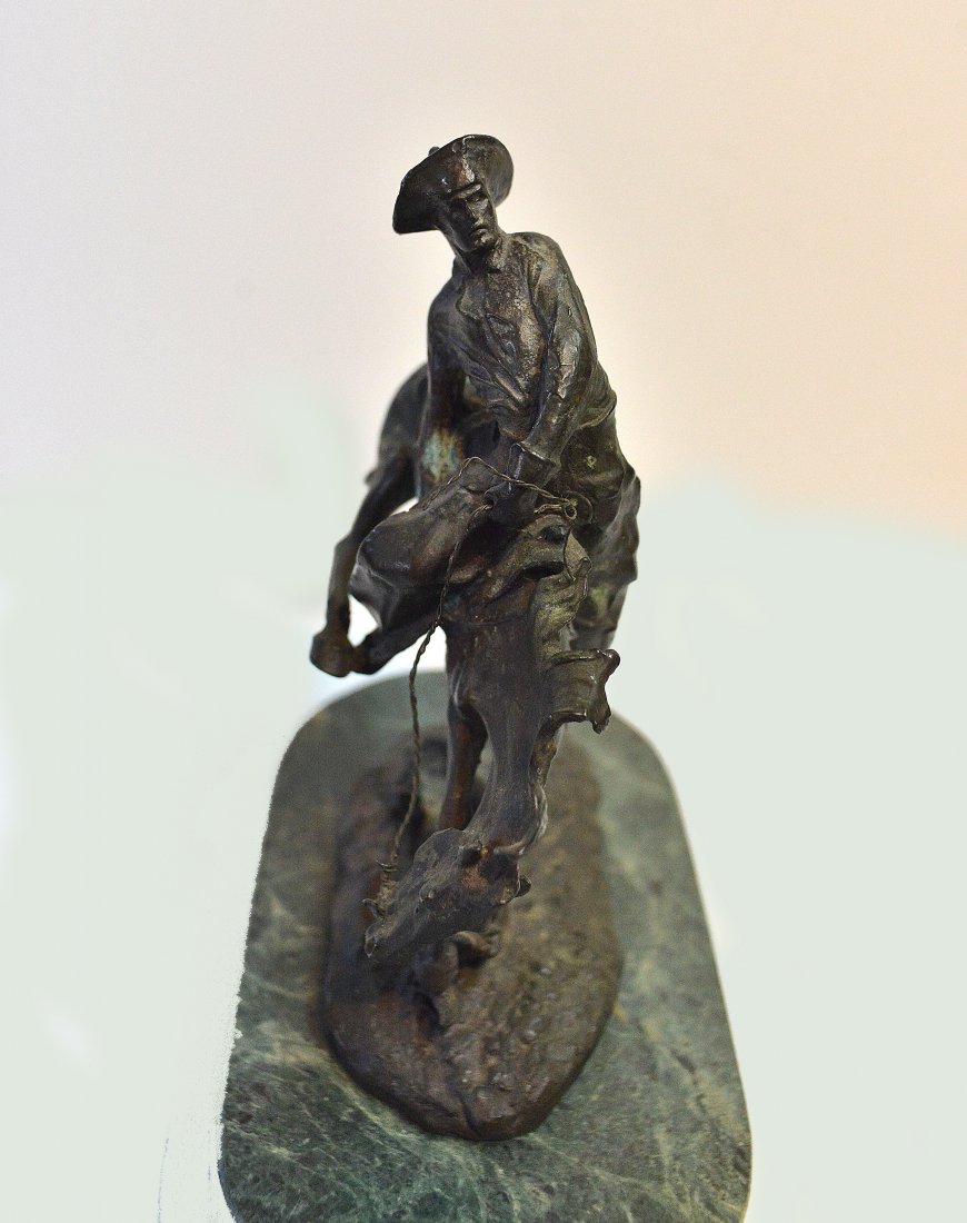 Fredrick Remington Horse & Rider Bronze Statue (1 of 6)