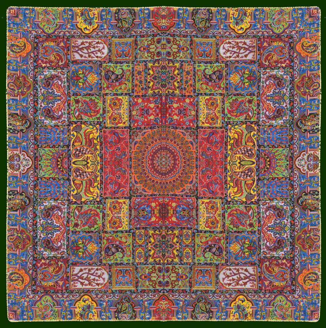 Set Of Persian Silk Termeh Tapestry Soltani Design (1 of 1)