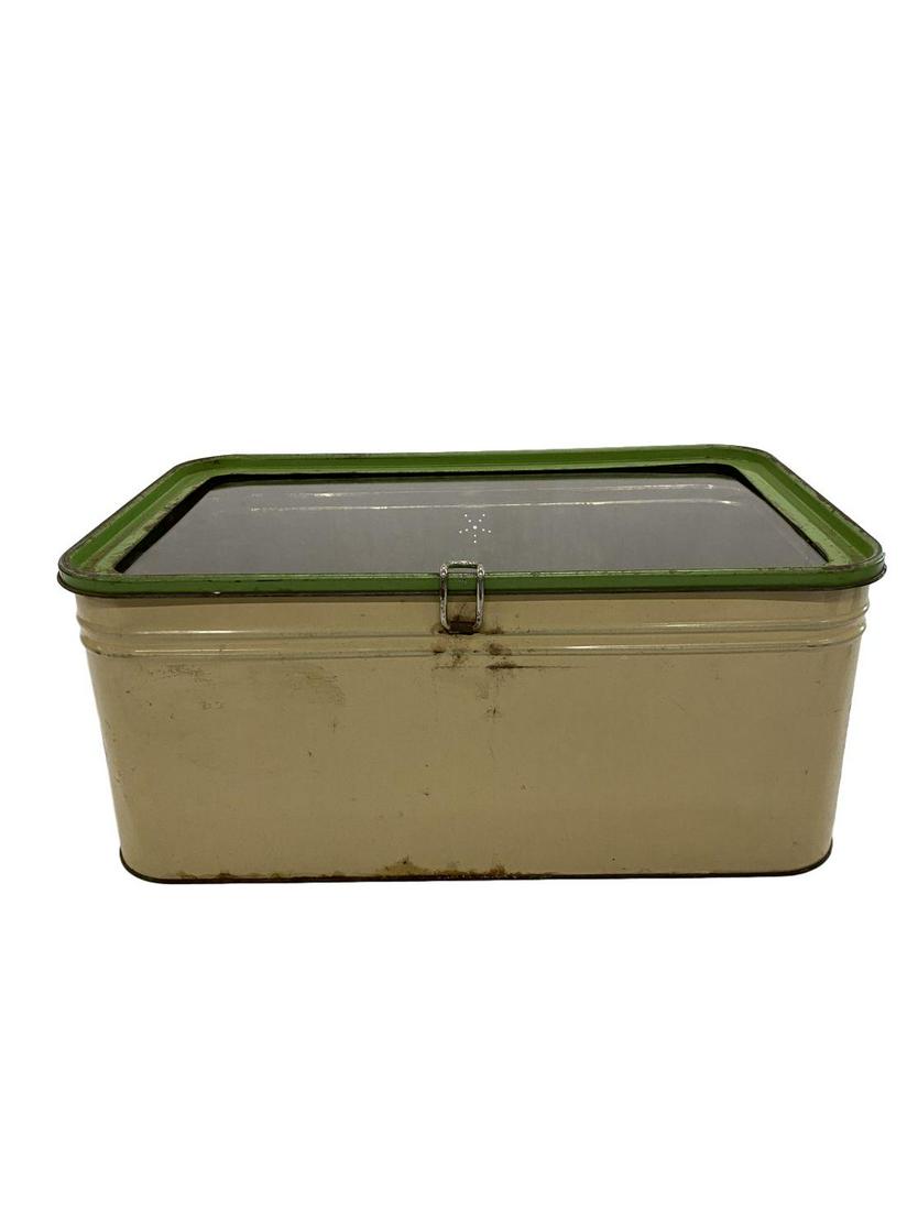 1920 Bread Box w/ glass lid: 1920 Bread Box w/ glass lid