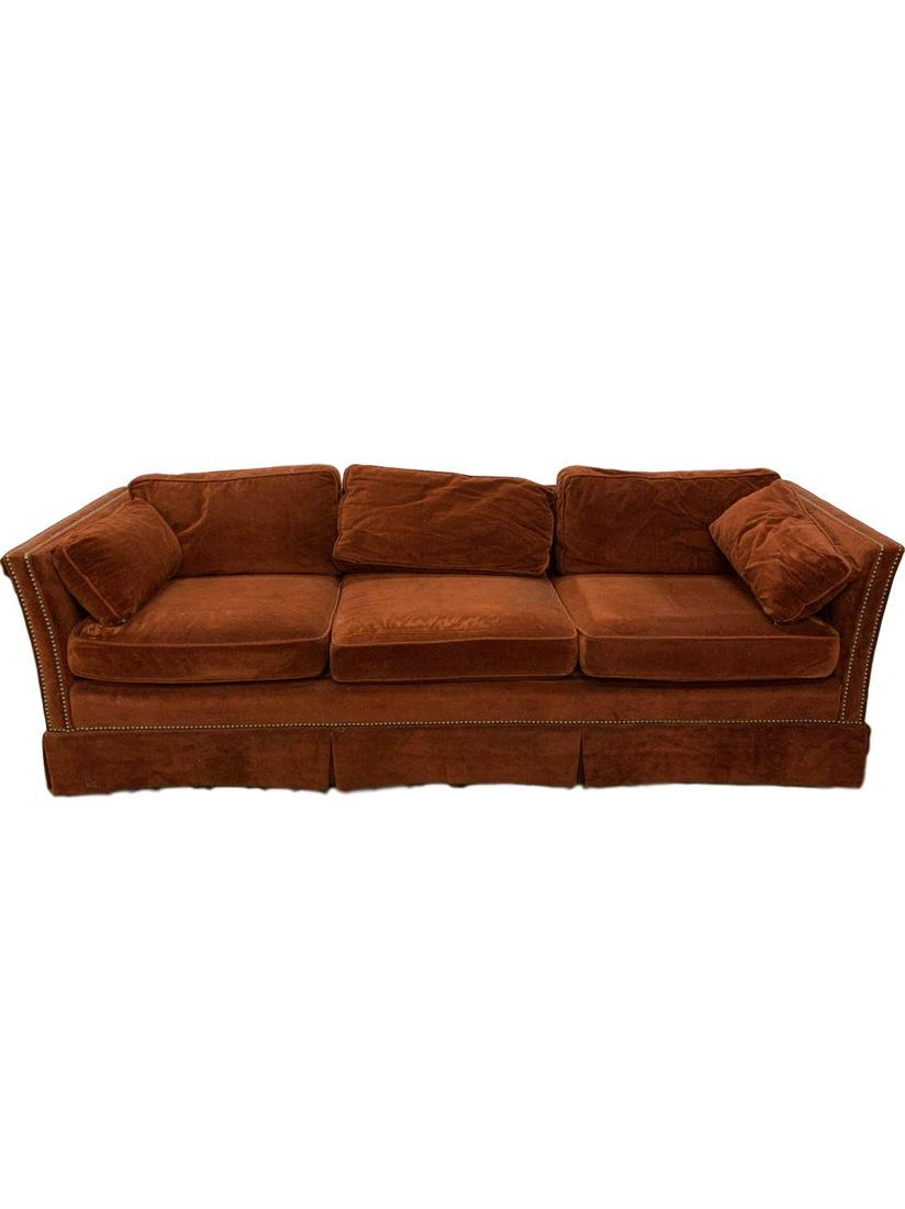Retro 1970's burnt orange sofa: Retro 1970's burnt orange sofa