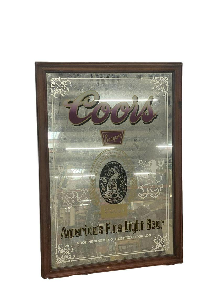 Large Coors Beer Mirror: Large Coors Beer Mirror