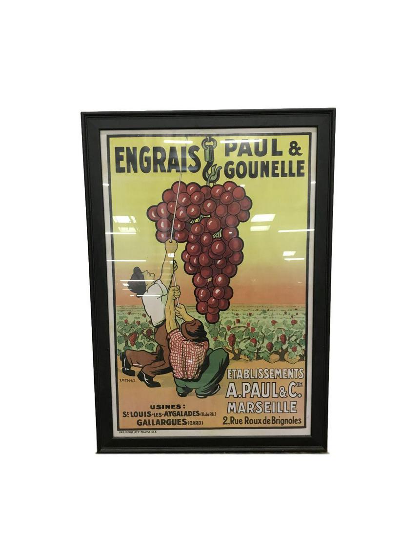 Vintage french advertisement poster: Vintage french advertisement poster