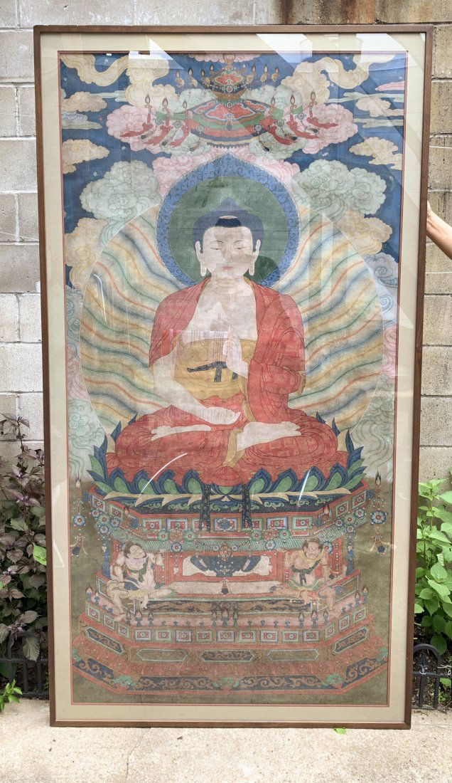 A Large & Magnificent Chinese Heavenly Thangka (1 of 17)