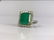 An 18k Gold Emerald & Diamond Ring - 11