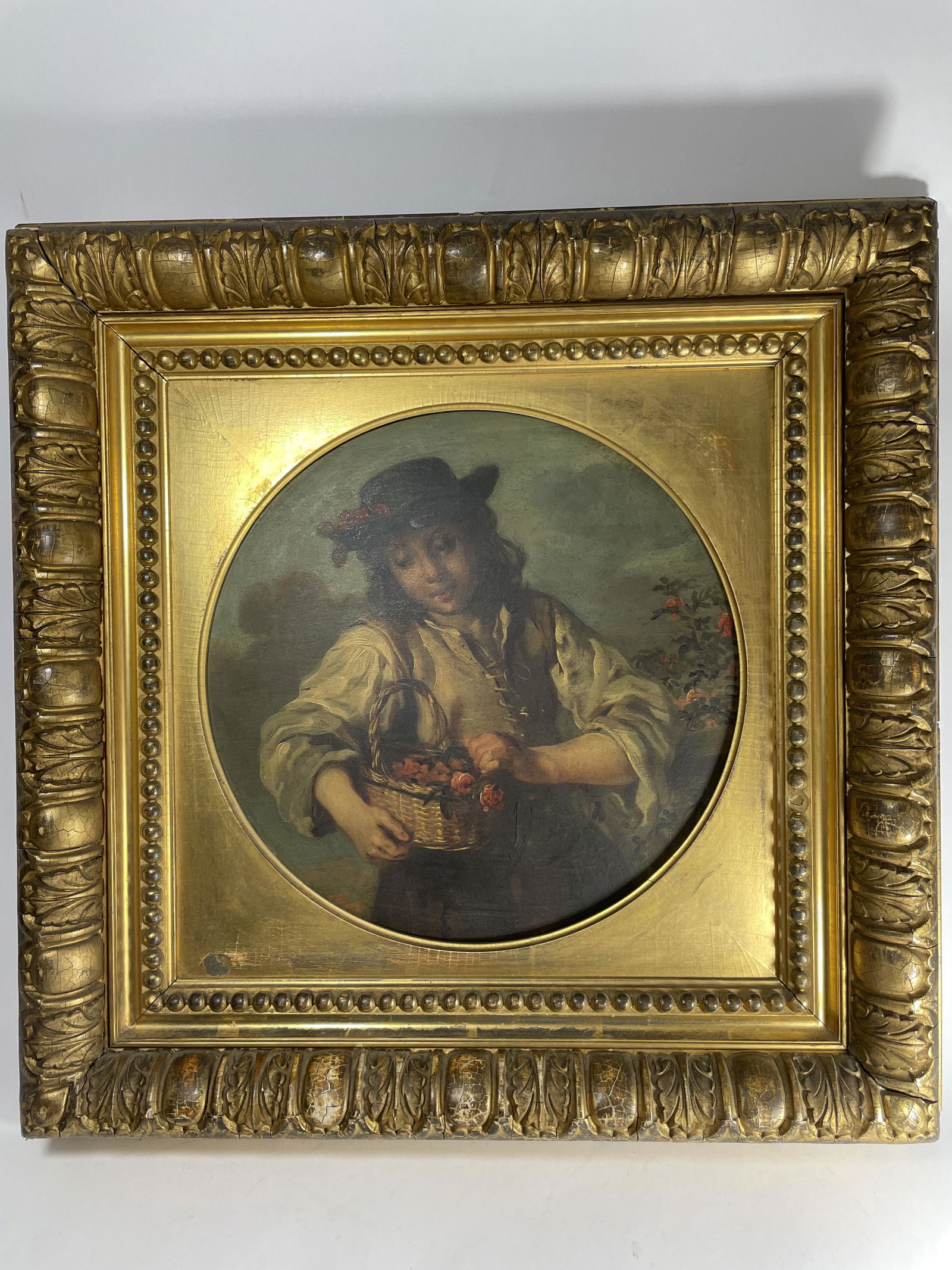 A Beautiful Gilt Wood Framed 18th Century Oil Painting (1 of 13)