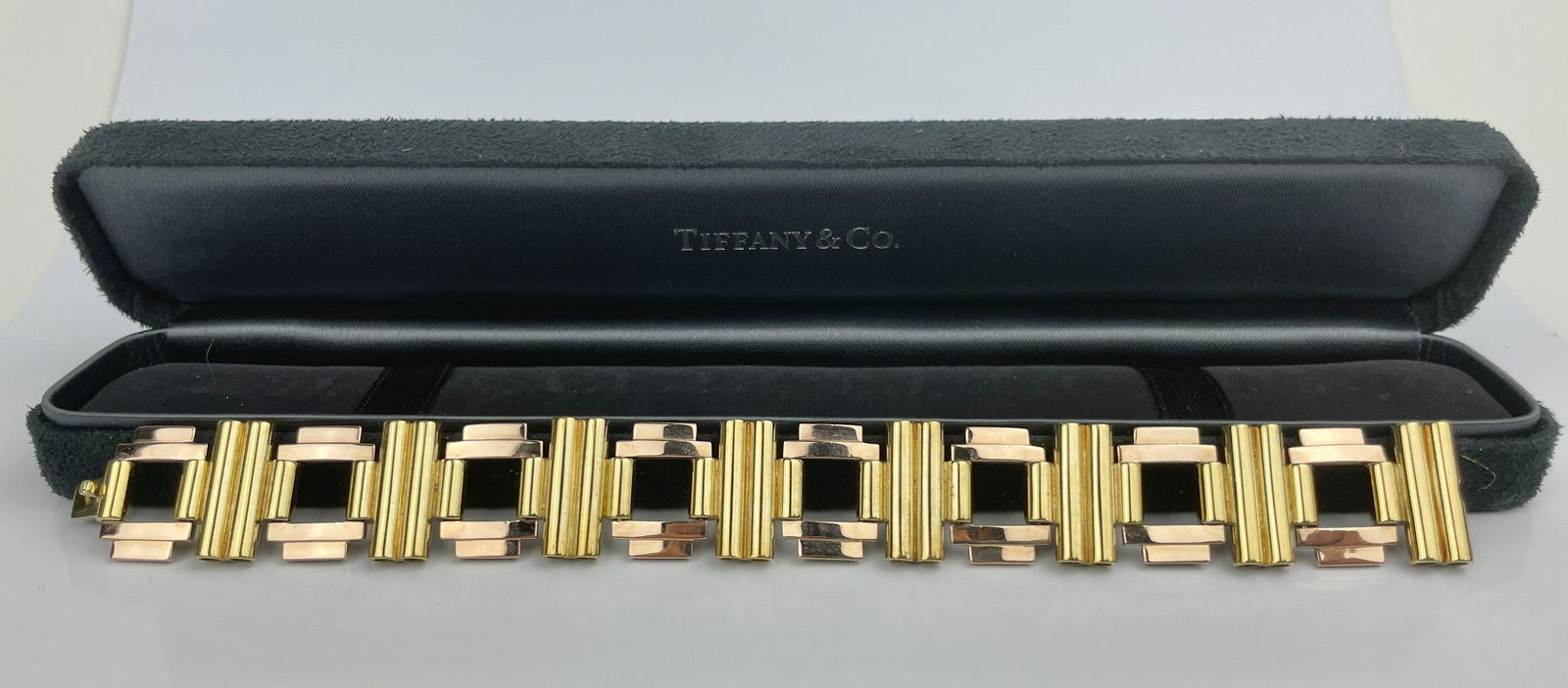 A Vintage Tiffany & Co. 14k Gold Two Tone Bracelet (1 of 13)